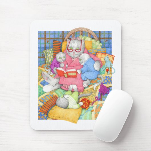 BEDTIME STORY Mousepad - Wit Muismat (Met muis)