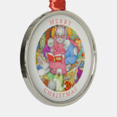BEDTIME STORY Premium Rond Ornament + Tekst (Rechts)