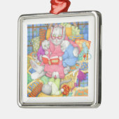 BEDTIME STORY Premium Square Ornament (Links)