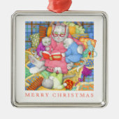 BEDTIME STORY Premium Square Ornament (Voorkant)