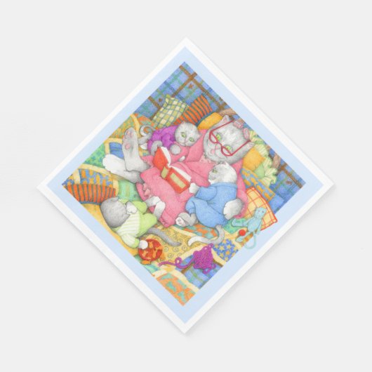 BEDTIME STORY Standaard Lunch Papieren Servetten - (Hoek)