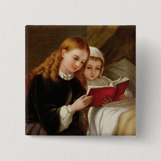 Bedtime Story Vierkante Button 5,1 Cm (Voorkant)