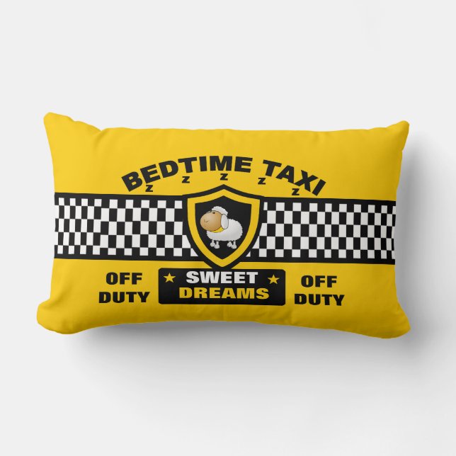 Bedtime Taxi Kussen (Voorkant)