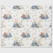 Bedtime verhaal konijn inpakken papier (Vlak)