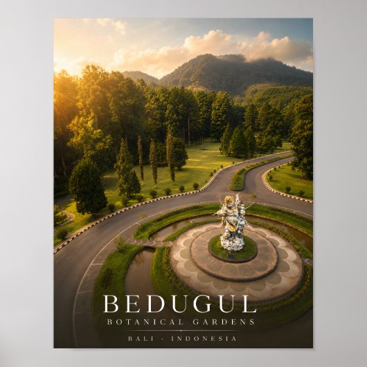 Bedugul Botanische Tuinen Poster (Voorkant)