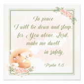 Beduurloon voor kinderen Bijbel Bijbel Verse Psalm Foto Afdruk (Voorkant)