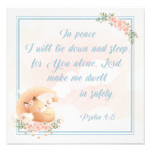 Beduurloon voor kinderen Bijbel Bijbel Verse Psalm Foto Afdruk (Voorkant)