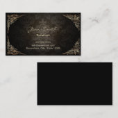  bedwelmde donkere Damask Beauticiste Visitekaartje (Voorkant / Achterkant)