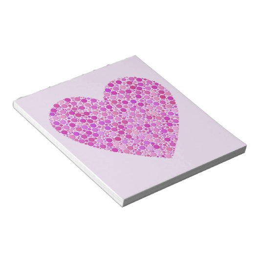 bedwelmde liefde notitieblok (Schuin)