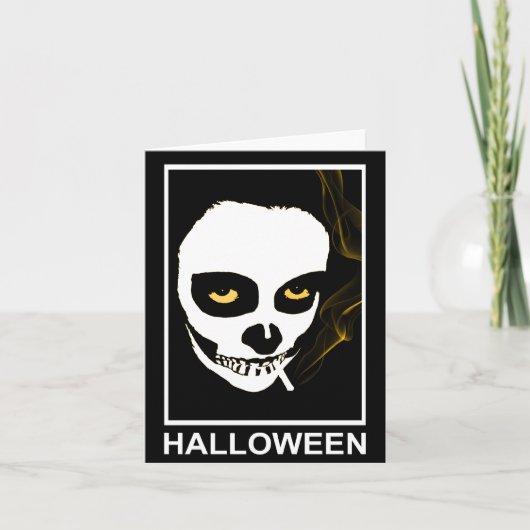 bedwelmende dood halloween kaart (Voorkant)