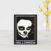 bedwelmende dood halloween kaart (Gele Bloem)