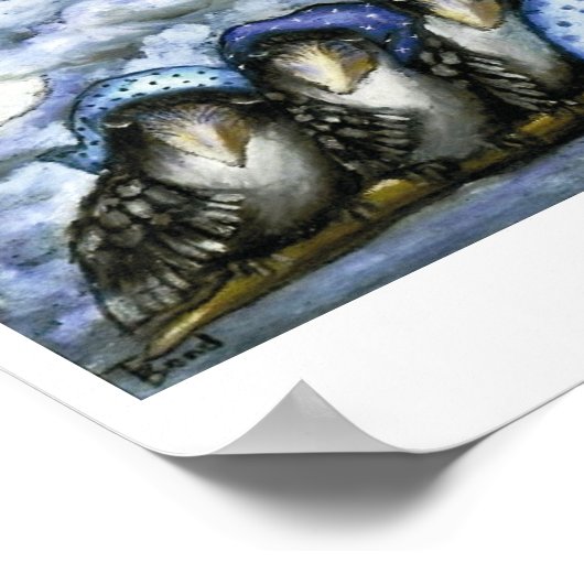 bedwelmende kraaien poster (Hoek)