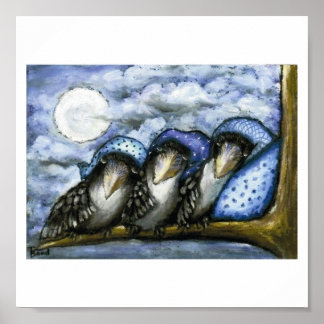 bedwelmende kraaien poster