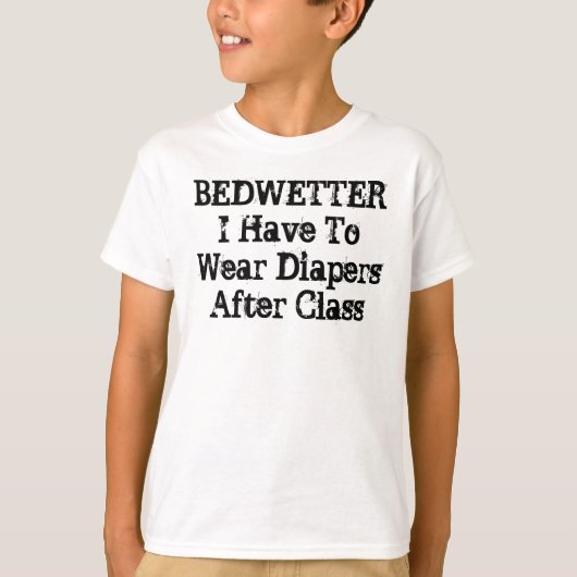 BEDWETTER T-SHIRT (Voorkant)