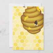 Bee 1 Birthday Invitation Kaart (Achterkant)