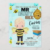 Bee 2 andere Birthday Invitation Kaart (Voorkant / Achterkant)