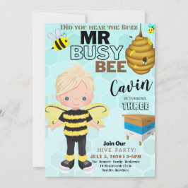 Bee 2 andere Birthday Invitation Kaart
