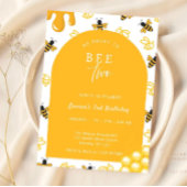 Bee 2e verjaardag Sweet to Bee Two Bees Theme Kaart