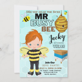 Bee 3 andere Birthday Invitation Kaart