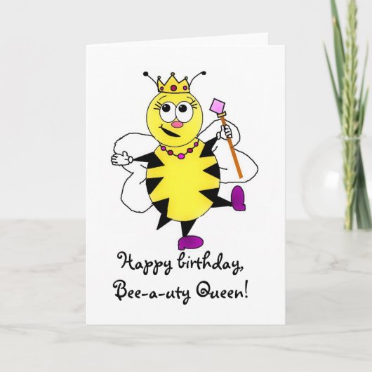 Bee-a-Duty Queen Kaart (Voorkant)