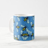 Bee-achtergrond Koffiemok (Voorkant links)