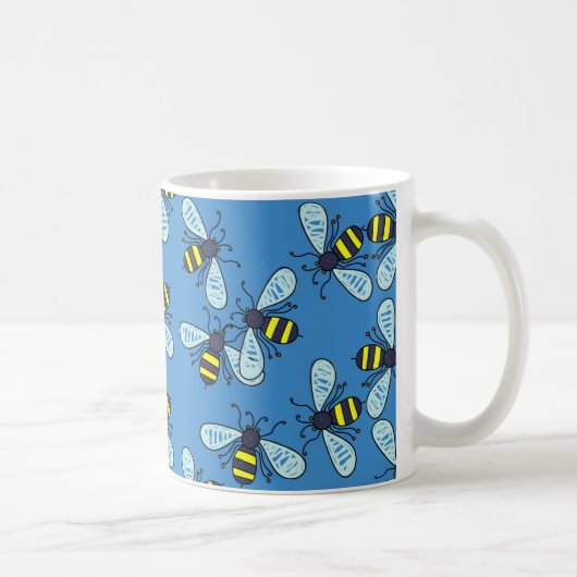 Bee-achtergrond Koffiemok (Rechts)