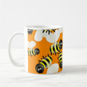 Bee-achtergrond Koffiemok (Links)