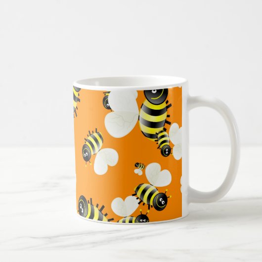 Bee-achtergrond Koffiemok (Rechts)