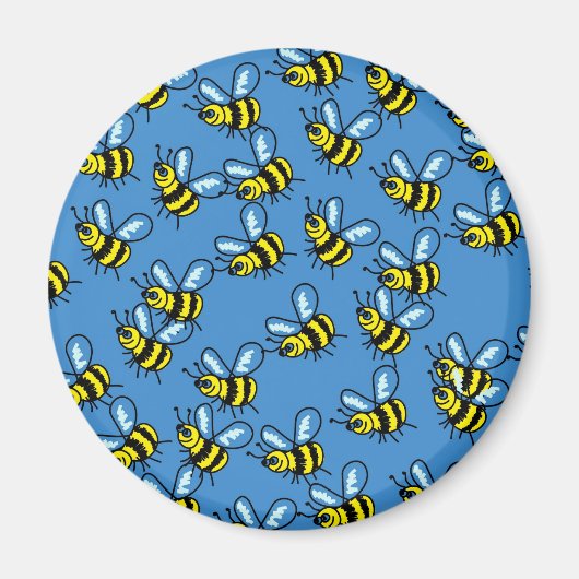 Bee-achtergrond Magneet (Voorkant)