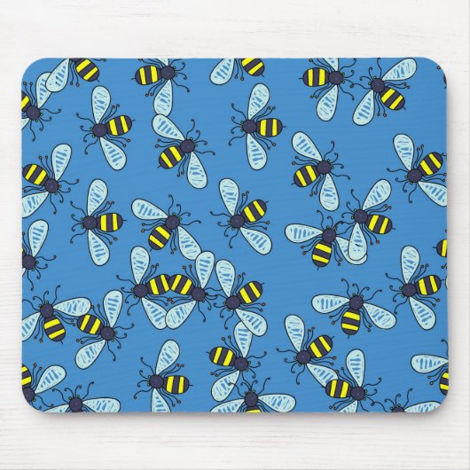 Bee-achtergrond Muismat (Voorkant)