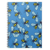 Bee-achtergrond Notitieboek (Voorkant)