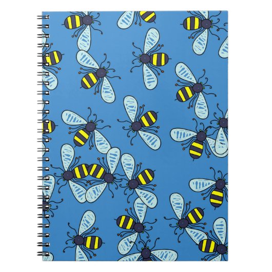 Bee-achtergrond Notitieboek (Voorkant)