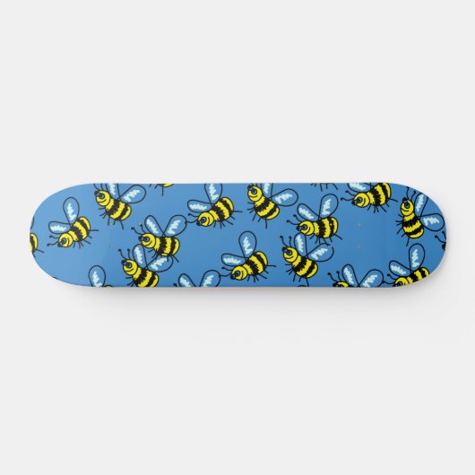 Bee-achtergrond Persoonlijk Skateboard (Horizontaal)