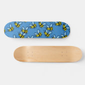Bee-achtergrond Persoonlijk Skateboard (Horizontaal)