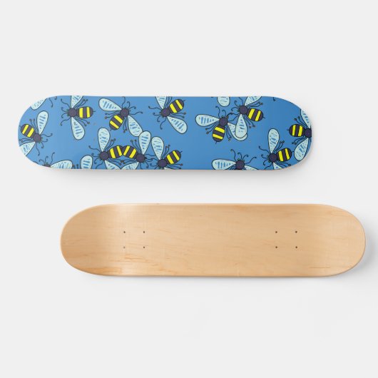 Bee-achtergrond Persoonlijk Skateboard (Horizontaal)