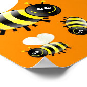 Bee-achtergrond Poster (Hoek)