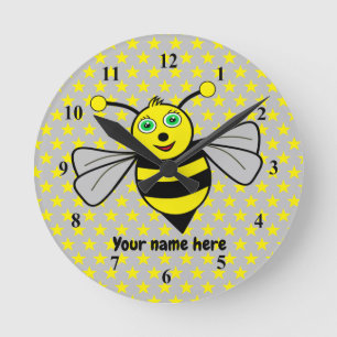Bee Acrylmuurklok Ronde Klok