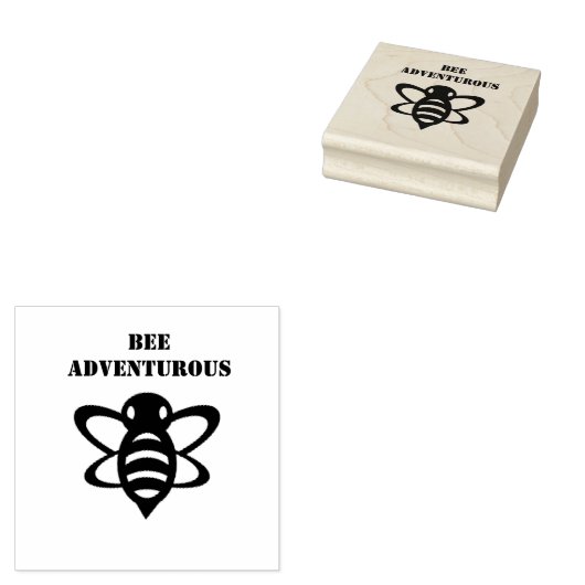 Bee Adventurous Stamp Rubberstempel (Gestempeld)