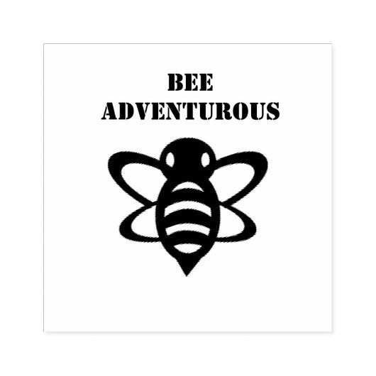 Bee Adventurous Stamp Rubberstempel (Afrduk)