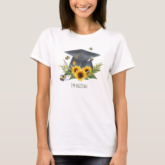 BEE Afstudeercadeau - Leuk 'Im Buzzing' Persoonlij T-shirt (Voorkant)