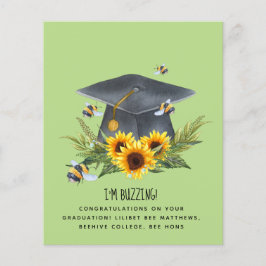 BEE Afstuderen Gift - Fun Im Buzzing Personalized Flyer
