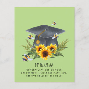 BEE Afstuderen Gift - Fun Im Buzzing Personalized Flyer