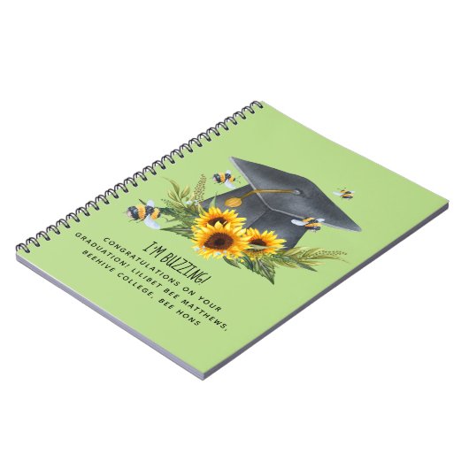 BEE Afstuderen Gift - Fun Im Buzzing Personalized Notitieboek (Linkerzijde)