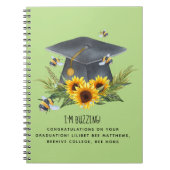 BEE Afstuderen Gift - Fun Im Buzzing Personalized Notitieboek (Voorkant)