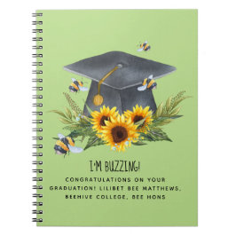 BEE Afstuderen Gift - Fun Im Buzzing Personalized Notitieboek
