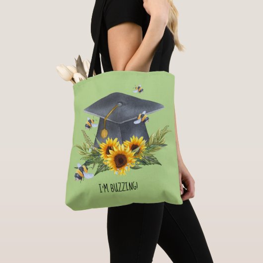 BEE Afstuderen Gift - Fun Im Buzzing Personalized Tote Bag (Dichtbij)