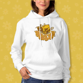 Bee Amazing - Schattigee Cartoon Bumble Bee & Dais Hoodie