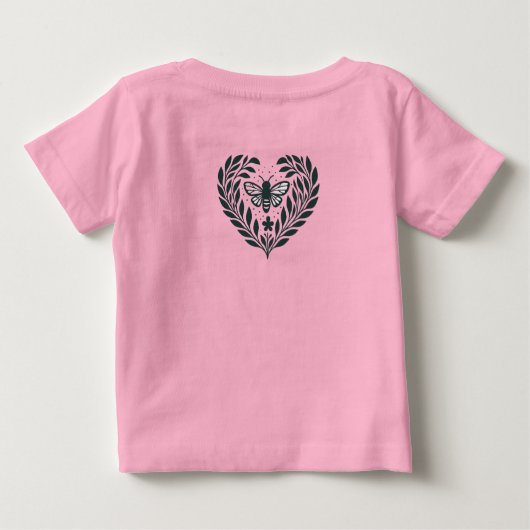 Bee and Boughs Baby T-Shirt (Achterkant)