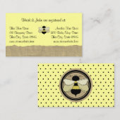 Bee and Burlap Baby Registry Kaart (Voorkant / Achterkant)