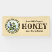 Bee and Clover Honey Business Spandoek (Horizontaal)
